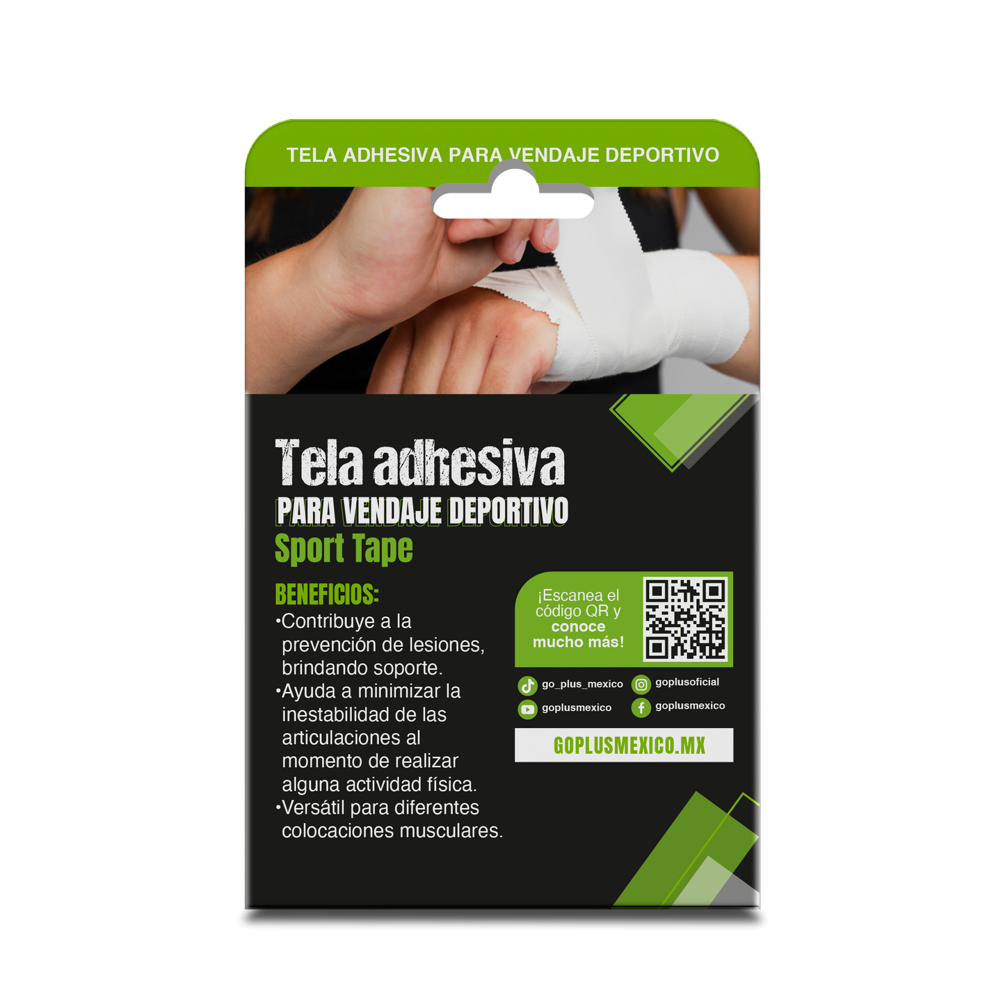 Tela Adhesiva Para Vendaje Deportivo Sport Tape Go Plus