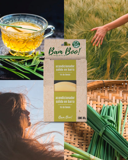 Solid Conditioner Lemon Tea 80 g Bam Boo! Lifestyle