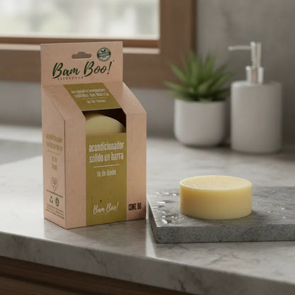 Acondicionador Sólido de Té de Limón | 80 g | Bam Boo! Lifestyle