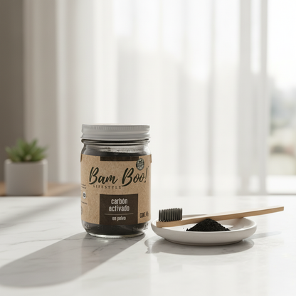 Carbón Activado de Coco en Polvo | 40 g | Bam Boo! Lifestyle