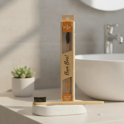 Bamboo Toothbrush Bristles Activated Carbon 1pz Bam Boo! Lifestyle