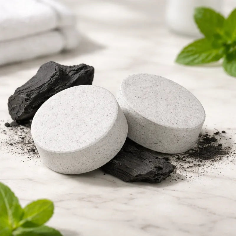 Solid Toothpaste Jar 75g Bam Boo! Lifestyle | Activated carbon