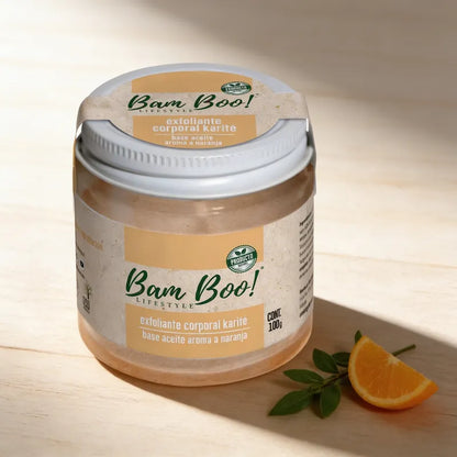 Exfoliante Corporal de Karité con Aroma a Naranja | 100 g | Bam Boo! Lifestyle