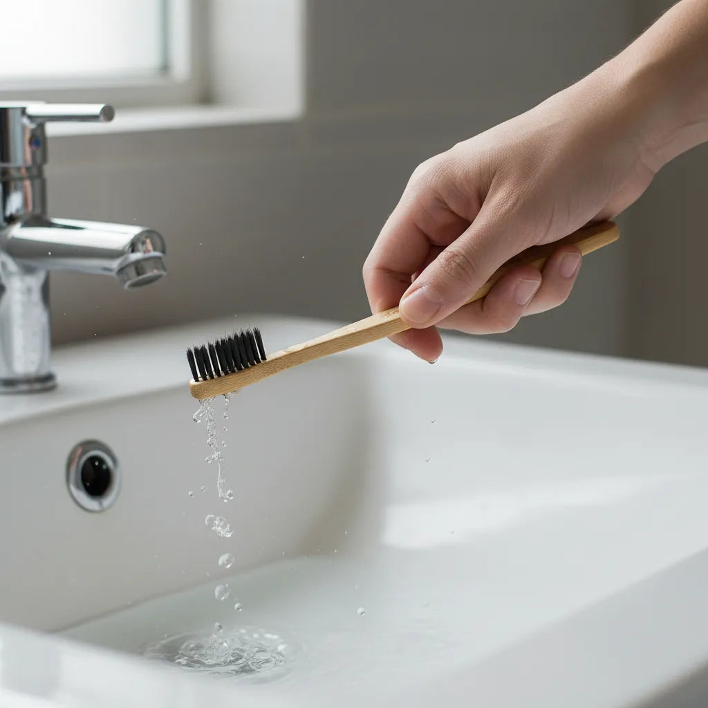 Bamboo Toothbrush Bristles Activated Carbon 1pz Bam Boo! Lifestyle