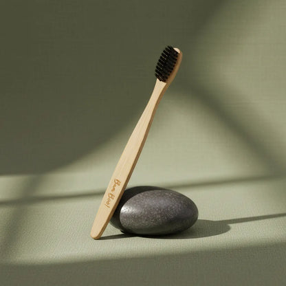 Bamboo Toothbrush Bristles Activated Carbon 1pz Bam Boo! Lifestyle