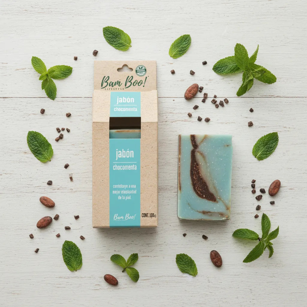 Chocomenta Natural Handmade Soap 100 g Bam Boo! Lifestyle