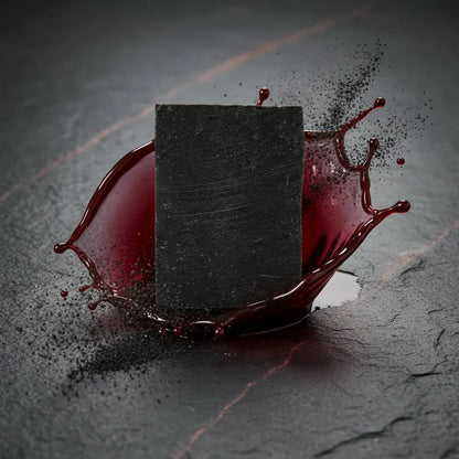 Handmade Soap Activated Charcoal and Red Wine 100 g Bam Boo! Lifestyle