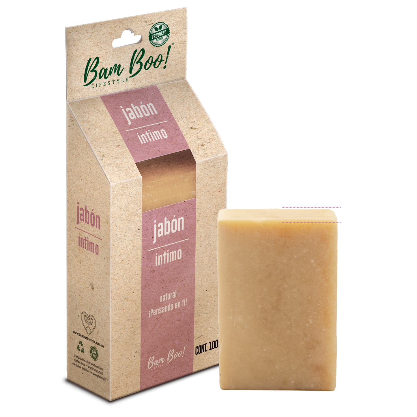 Handmade Intimate Soap PH Regulator 100 g Bam Boo! Lifestyle