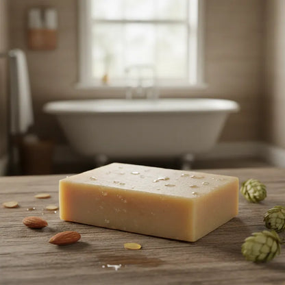 Jabón Artesanal de Cerveza y Almendras | 100 g | Bam Boo! Lifestyle