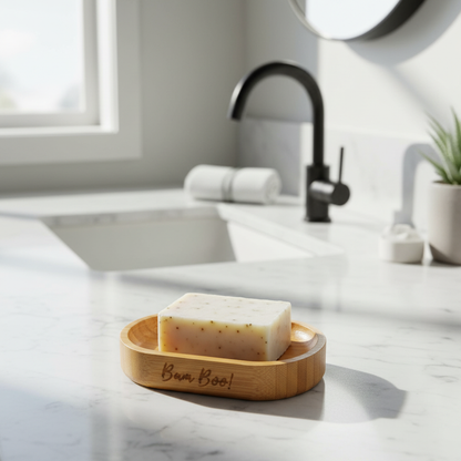 Pack Jabonera Ecológica de Bambú 2 Piezas Bam Boo! Lifestyle | Porta Jabón Natural para Baño