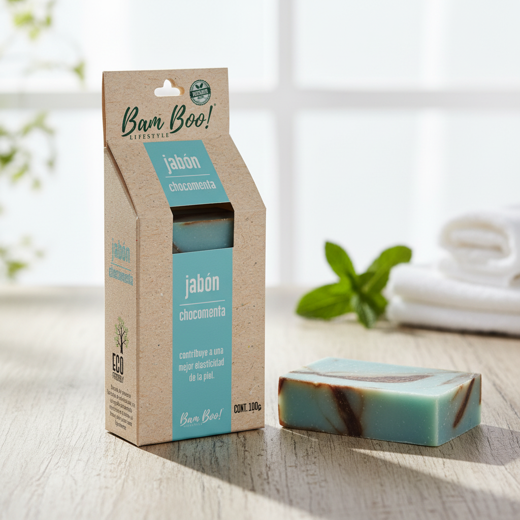 Chocomenta Natural Handmade Soap 100 g Bam Boo! Lifestyle