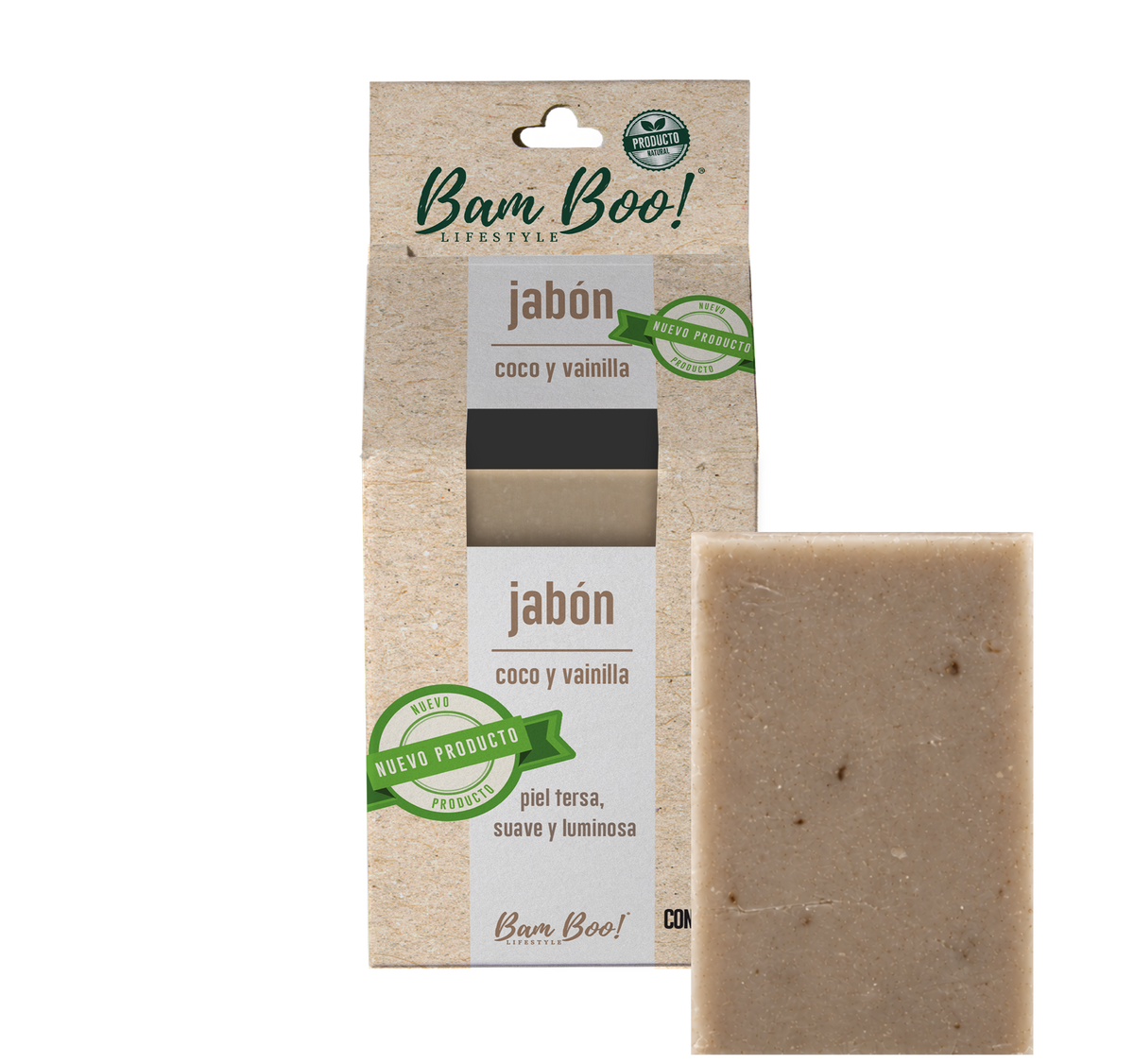Jabón Coco Y Vainilla 100 Gr Bam Boo! Lifestyle