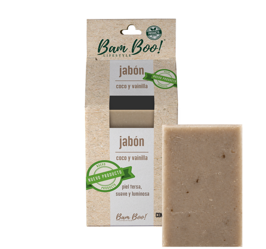Jabón Coco Y Vainilla 100 Gr Bam Boo! Lifestyle