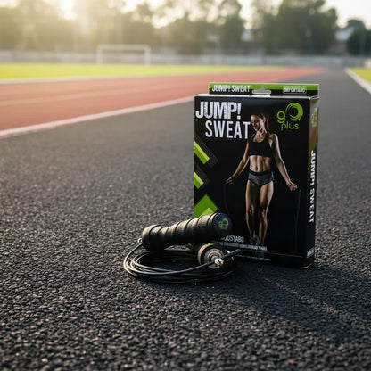 Jump! Sweat Cuerda para Saltar Ajustable Go Plus | Alta Velocidad para Cardio y Cross Training