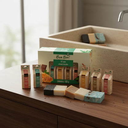 Kit Mix Jabones Artesanales Naturales 100 g Bam Boo! Lifestyle