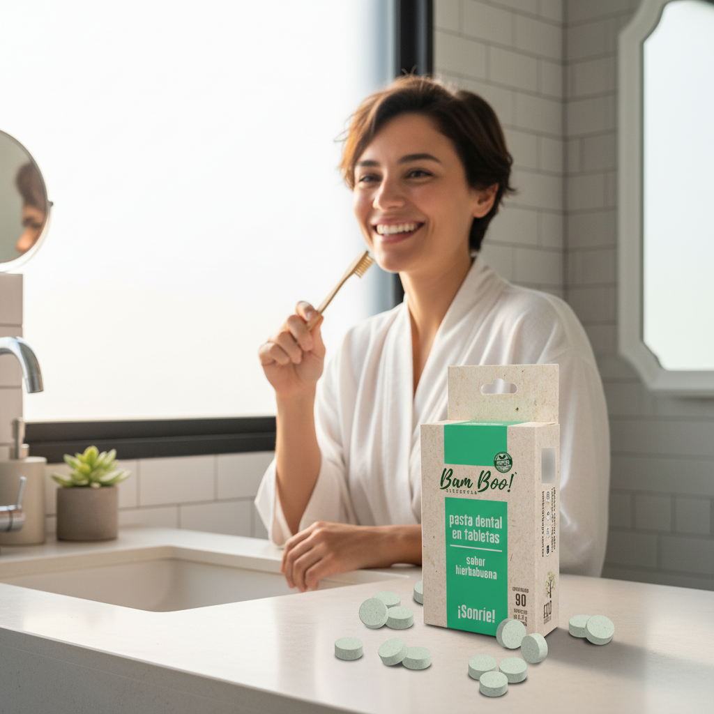 Solid Mint Toothpaste 90 Tablets Bam Boo! Lifestyle