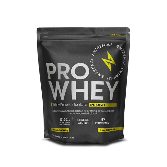 Proteína Pro Whey Entrena! Chocolate 1.5kg Suplemento sin Gluten