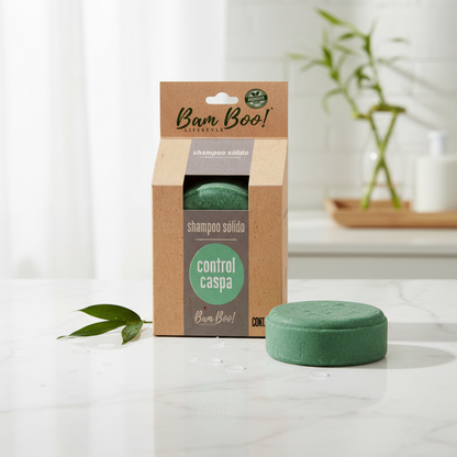 Shampoo Sólido Artesanal Control Caspa | 80 g | Bam Boo! Lifestyle