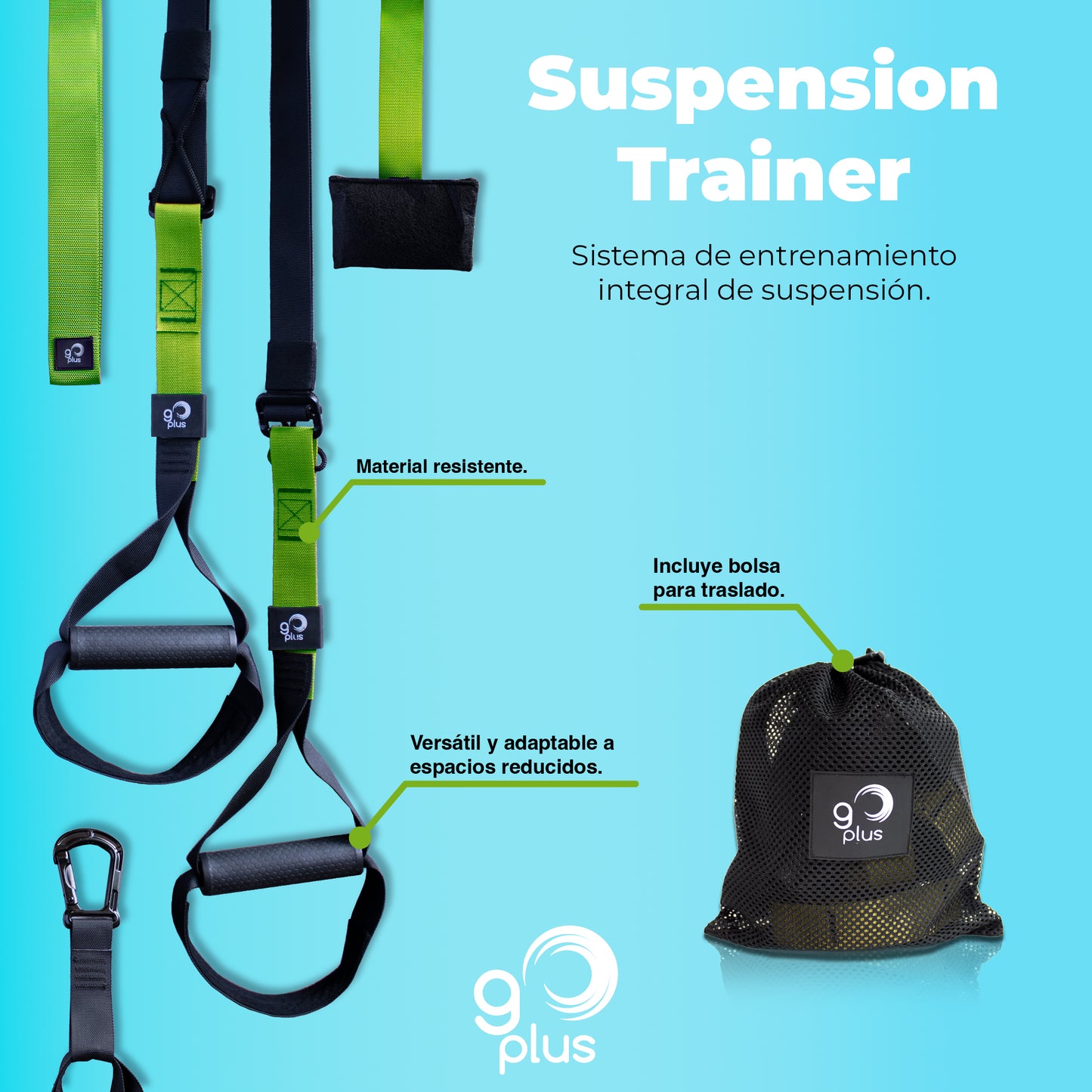 Suspension Trainer Bandas de Suspension Entrenamiento Funcional Go Plus