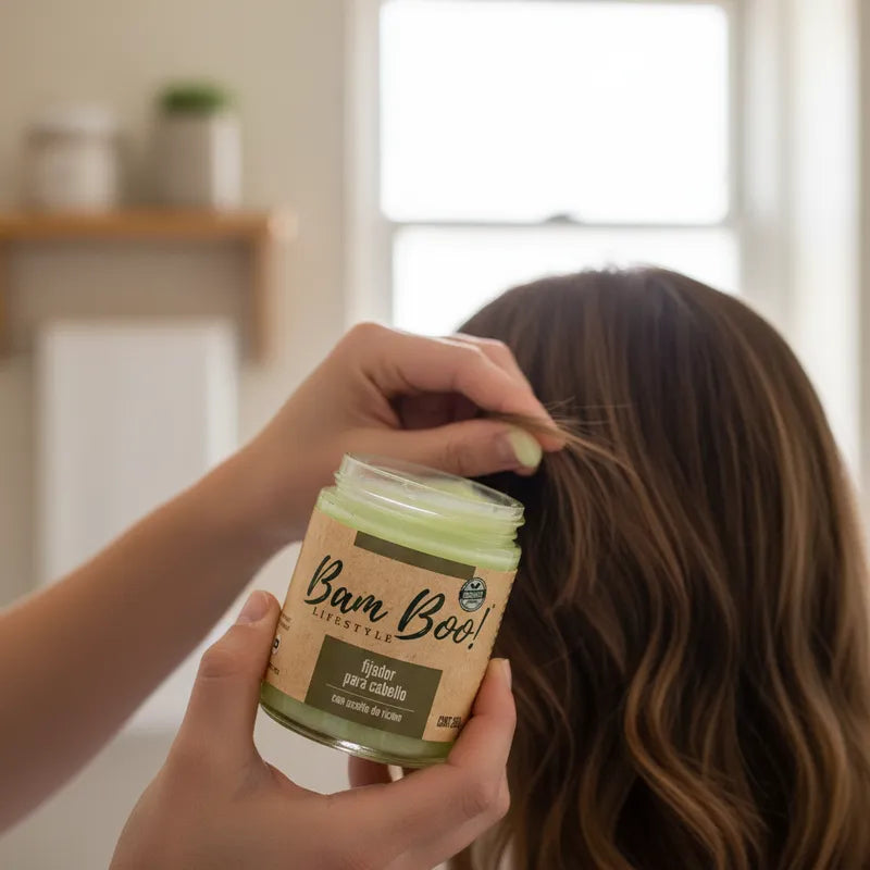 Gel Fijador Natural con Ricino para Cabello | 253 g | Bam Boo! Lifestyle