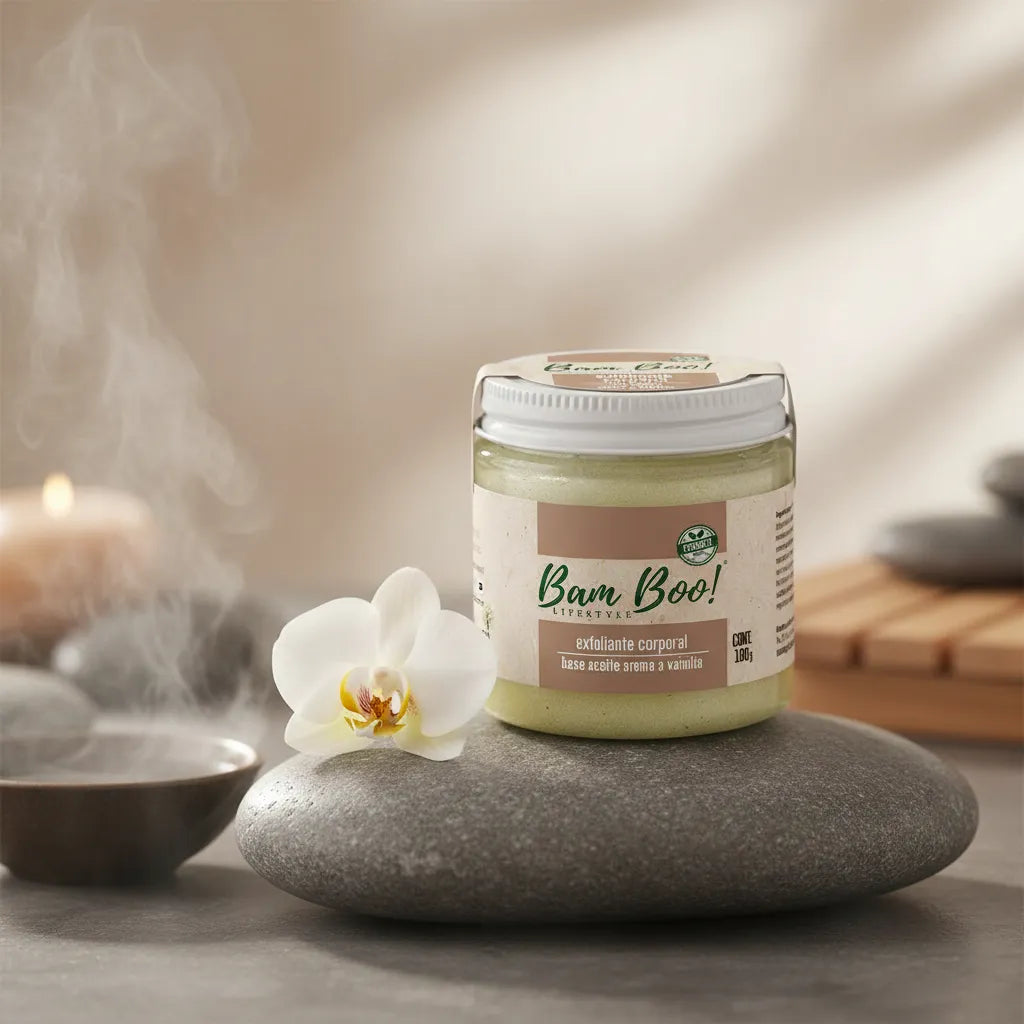 Exfoliante Corporal Base Aceite Aroma Vainilla | 100 g | Bam Boo! Lifestyle