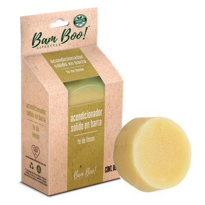Set Cuidado Capilar Natural Bam Boo! Lifestyle con Shampoo, Acondicionador, Fijador y Porta Shampoo Ecológico