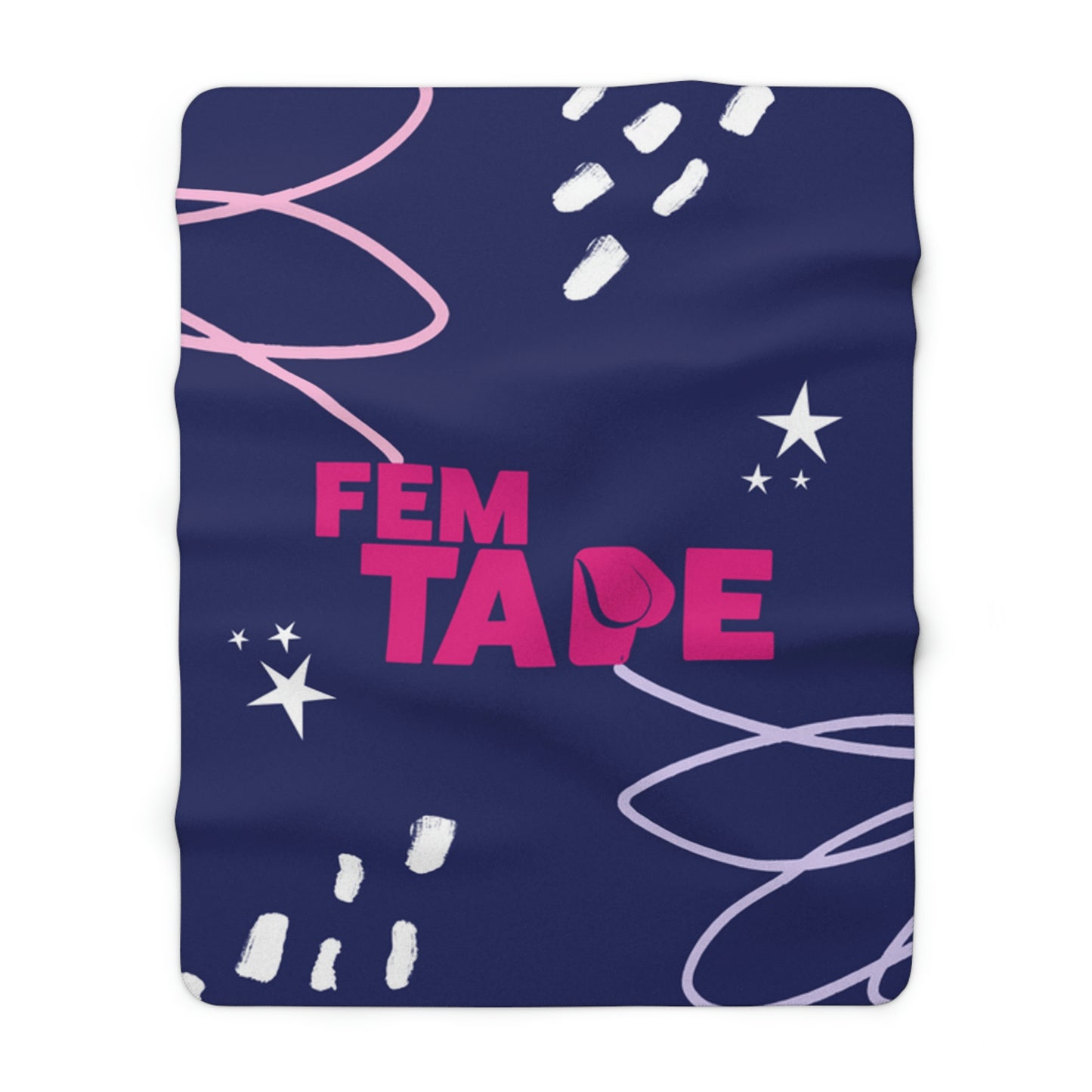 Promotional Joy Sherpa Fleece Blanket FemTape