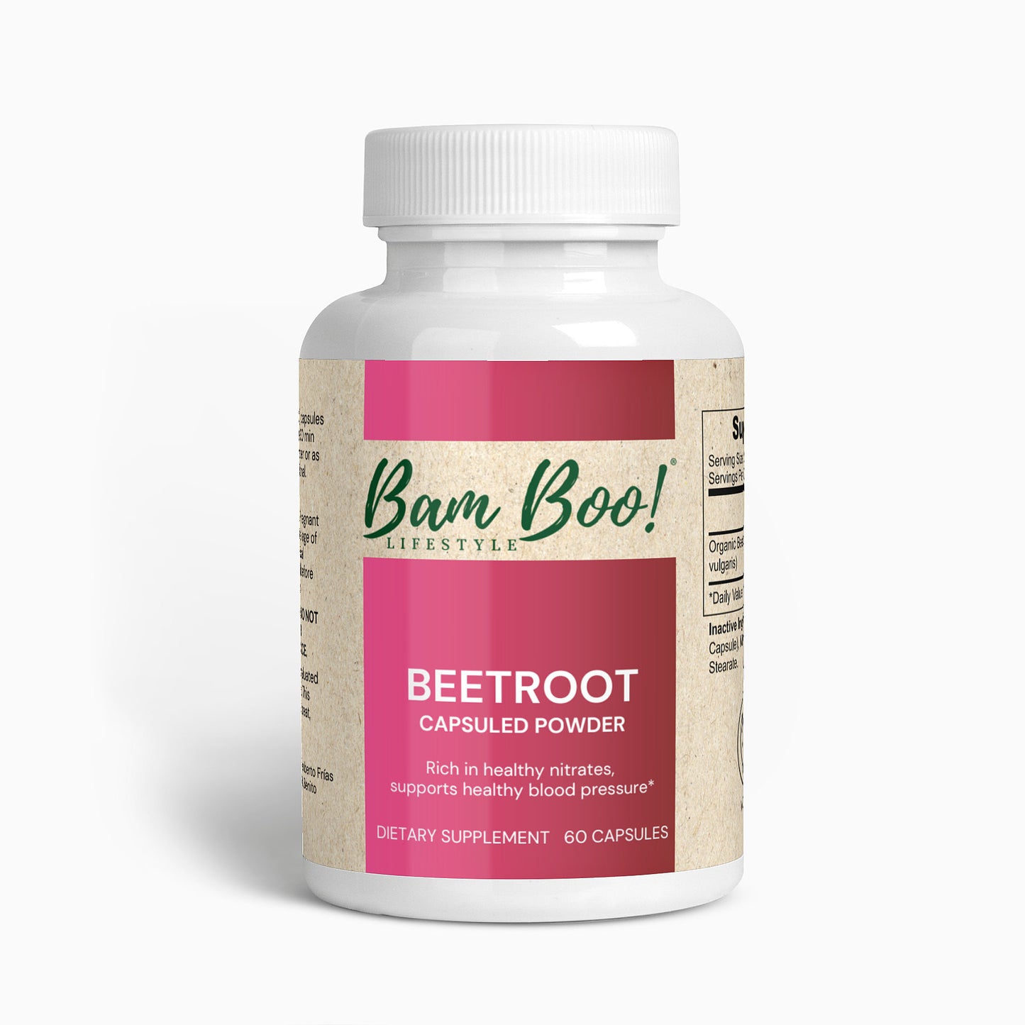 Beetroot 60 Capsules Bam Boo! Lifestyle Vitamins &amp; Supplements