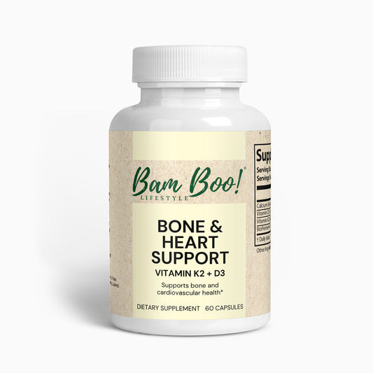 Bone &amp; Heart Support 60 Capsules Bam Boo! Lifestyle Vitamins &amp; Supplements