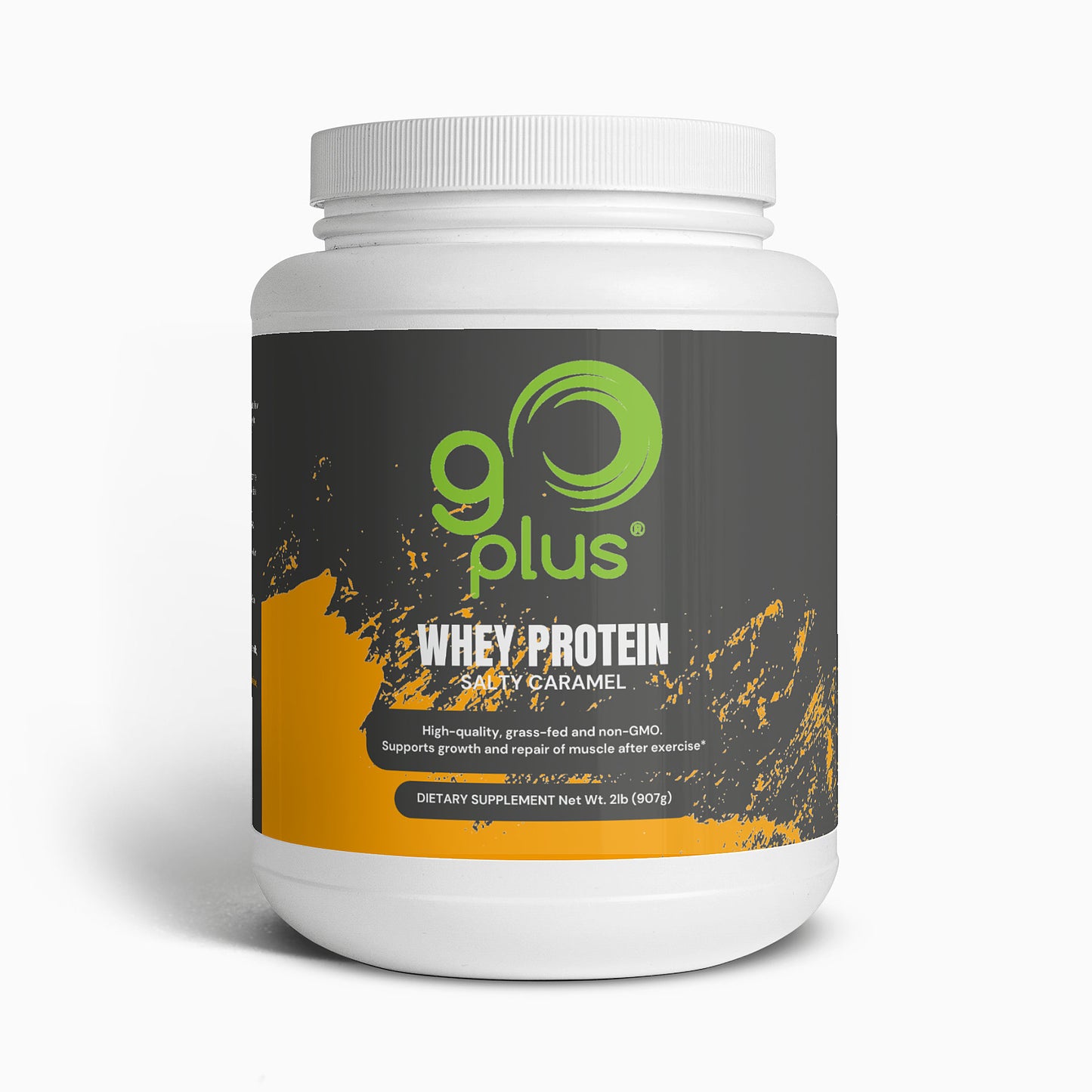 Whey Protein (Salty Caramel Flavour) 2 lb Go Plus Vitamins & Supplements