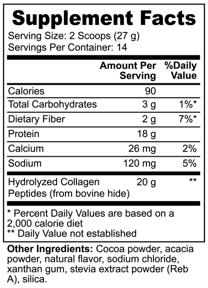 Grass-Fed Collagen Peptides Powder (Chocolate) 0.83 lb Fem Tape Vitamins & Supplements