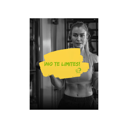 Poster No te limites en el Gym Promocionales Go Plus