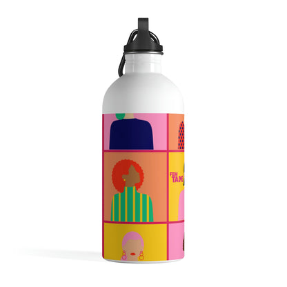 Cubics Girly Avatars Promotional FemTape Stainless Steel Water Bottle