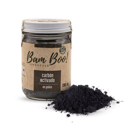 Activated Carbon Coconut Vegetable Powder 40 g Bam Boo! Lifestyle