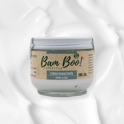 Crema Humectante Natural Aroma a Coco para Cara y Cuerpo 100 g Bam Boo! Lifestyle