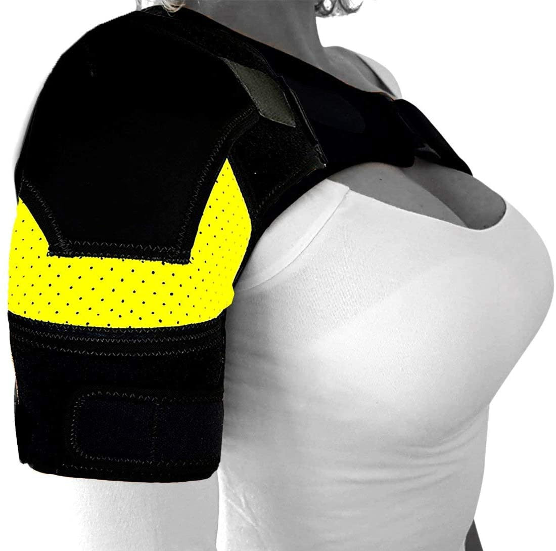 Shoulder Brace with Pressure Pad Neoprene Support Shoulder Compression Sleeve Imported Go Plus