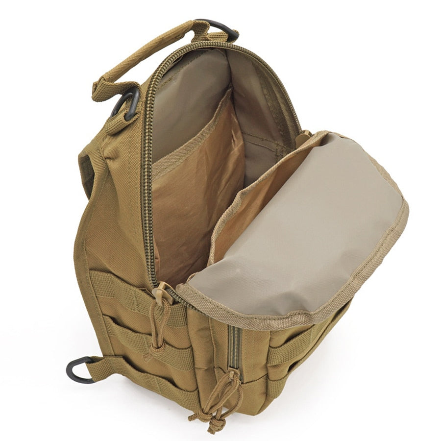  ATBP Mochila táctica pequeña con una correa, bolsa de hombro  para hombre, mochila cruzada para senderismo, viajes, Verde ejército,  Mochilas Daypack : Deportes y Actividades al Aire Libre