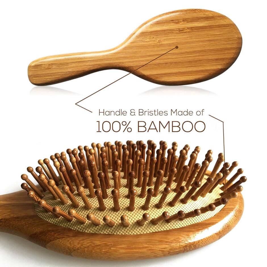 Peine profesional de bambú con almohadilla para la caída del cabello, cepillo de masaje, peine para el cuero cabelludo Importado Bam Boo! Lifestyle