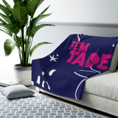 Promotional Joy Sherpa Fleece Blanket FemTape