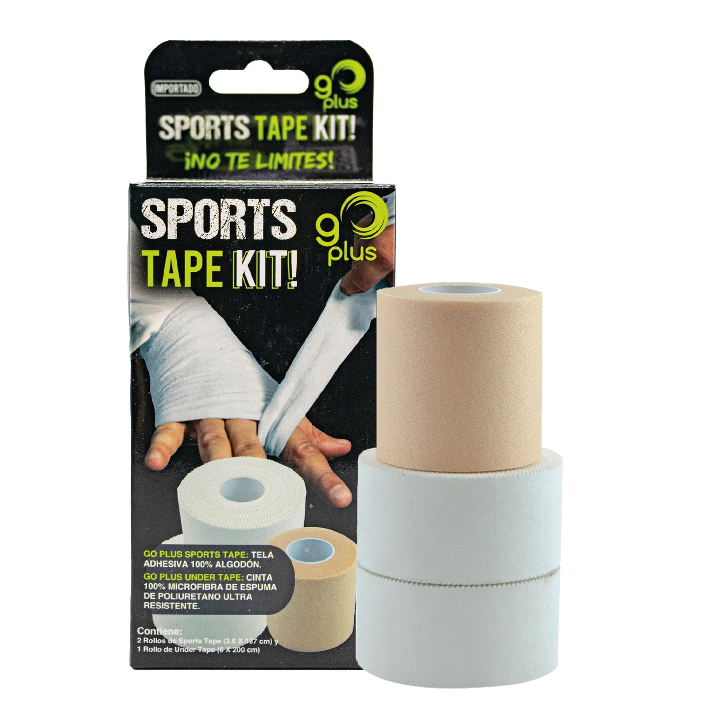 Cinta Adhesiva Para Vendaje Deportivo Sport Tape Kit Go Plus